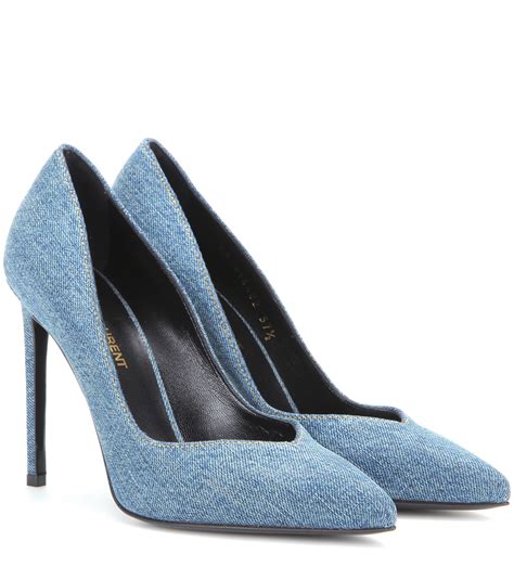 denim ysl shoes|Women's Saint Laurent Shoes & Heels .